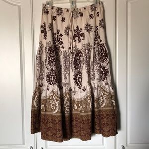 Boho Midi Skirt